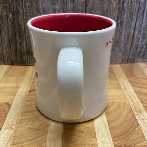 Starbucks | 2008 | Peace | Dove |Holiday Collection |White/Red Mug |Coffee |12oz - Picture 2 of 9